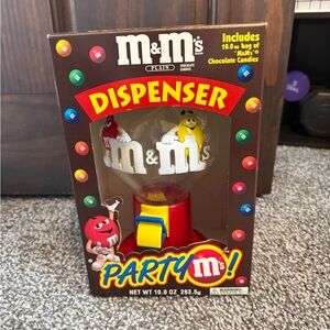 M&M'S Party Dispenser with Red and Yellow Features